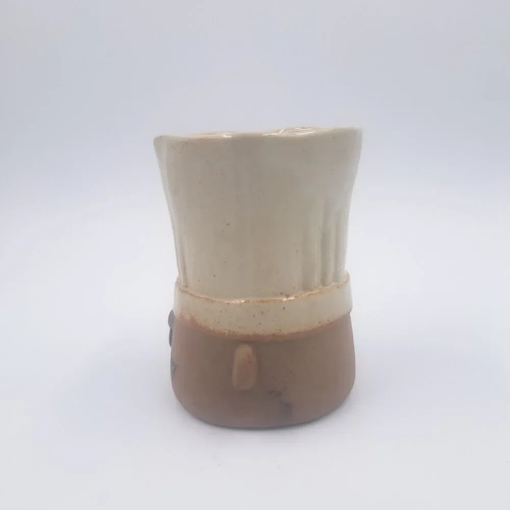 Takahashi Le Chef Untensil Caddy Jar Stoneware Kitchen Open Container